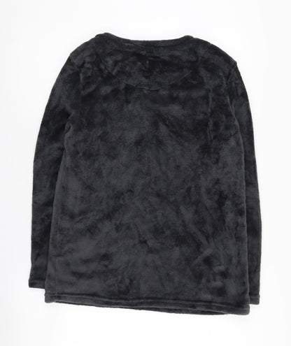 Disney Women's Black Fleece Long Sleeve Nightshirt