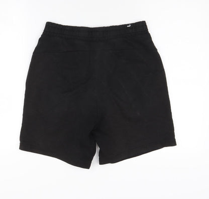 Puma Men's Black Athletic Shorts S with Pockets