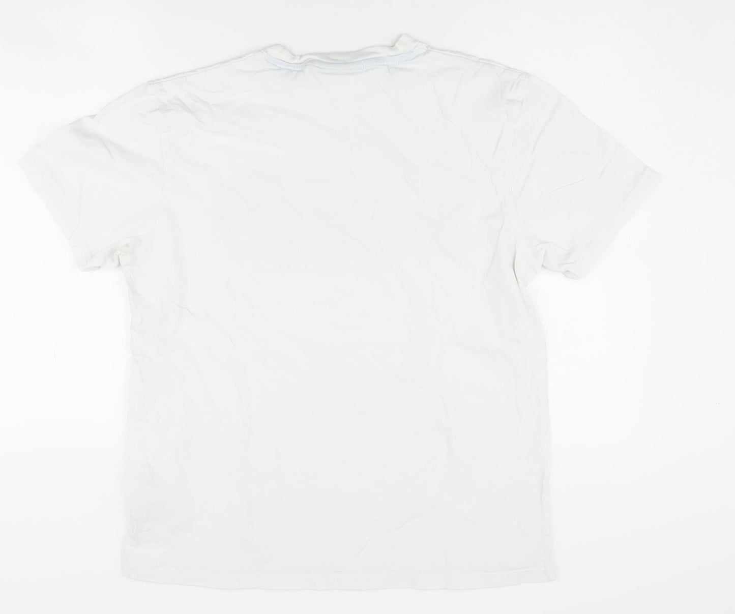 McKenzie Men's White Graphic Print T-Shirt Size L