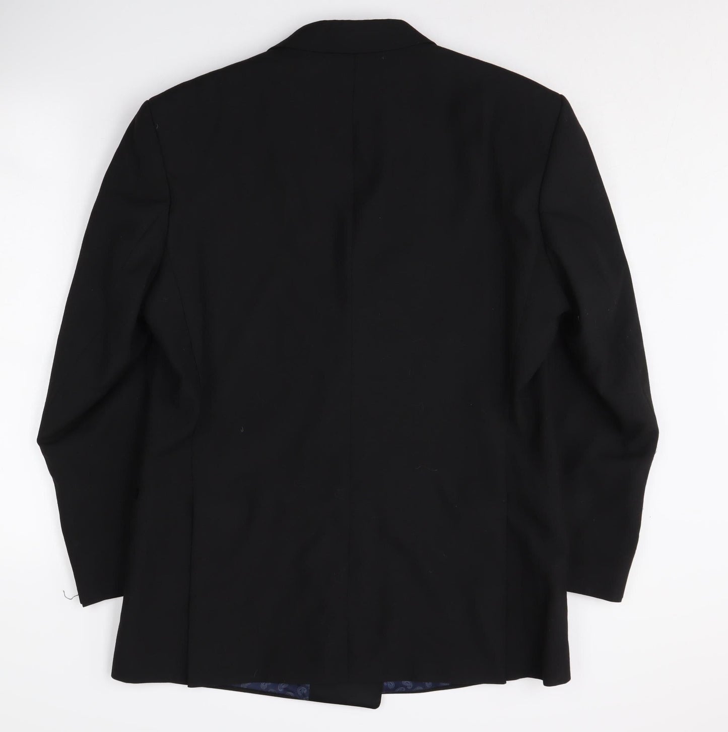 Mens UK Size 40 Moss Bros Regular Black Suit Tuxedo
