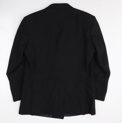 Mens UK Size 40 Moss Bros Regular Black Suit Tuxedo