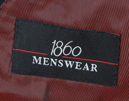 1860 Menswear Men's Black Shawl Tuxedo Jacket 36R