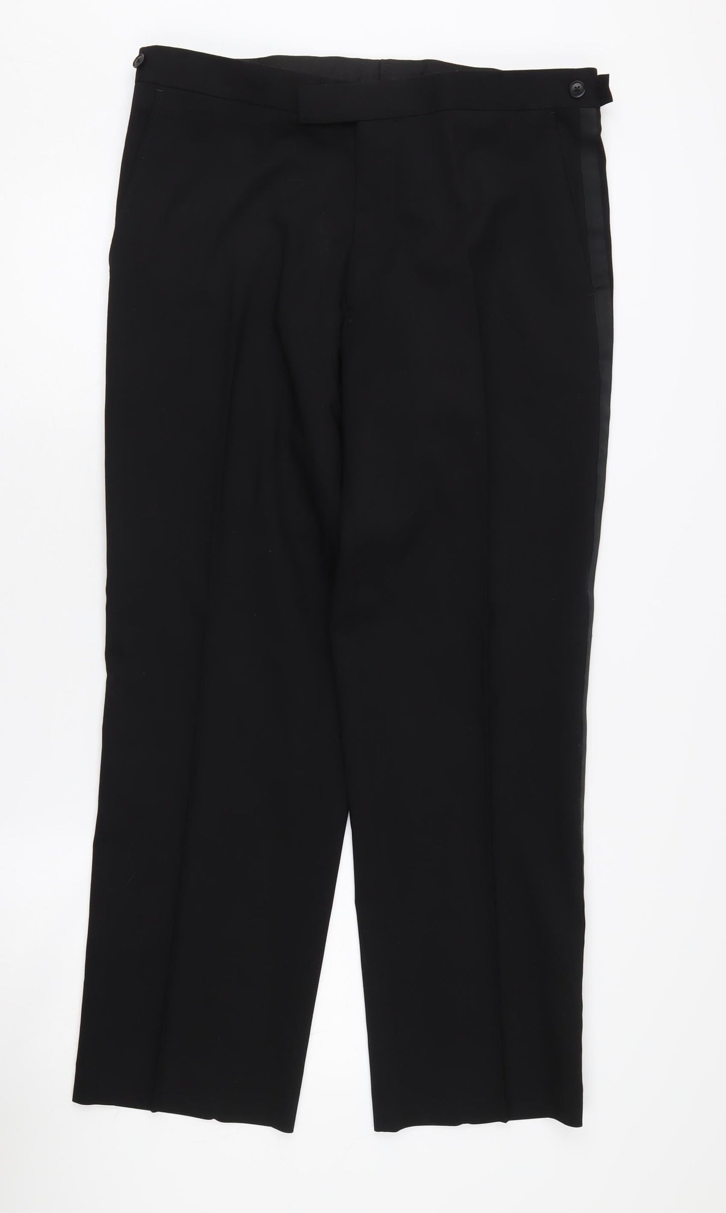 1860 Menswear Black Men's Trousers, Size S