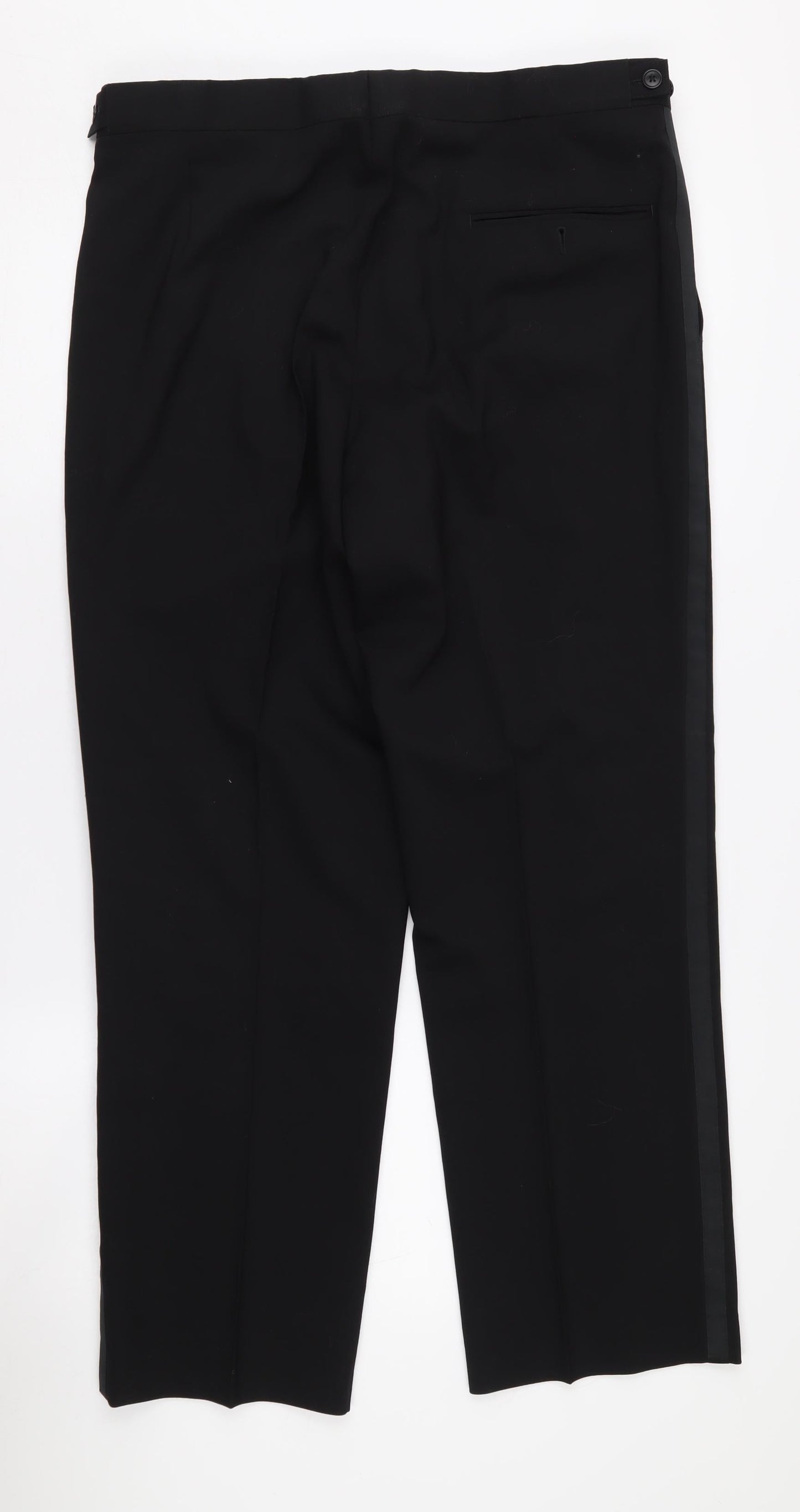 1860 Menswear Black Men's Trousers, Size S