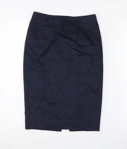 Austin Reed Women's Blue Midi Pencil Skirt, Size 6