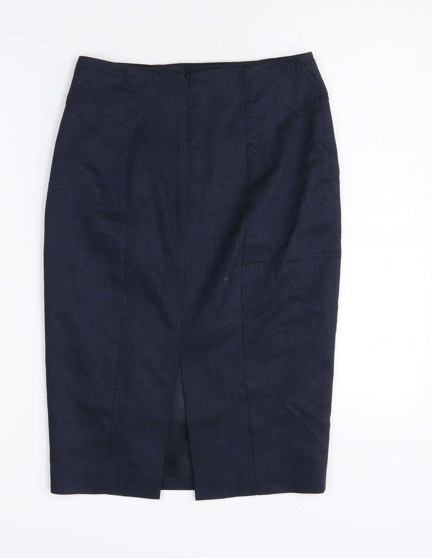 Austin Reed Women's Blue Midi Pencil Skirt, Size 6