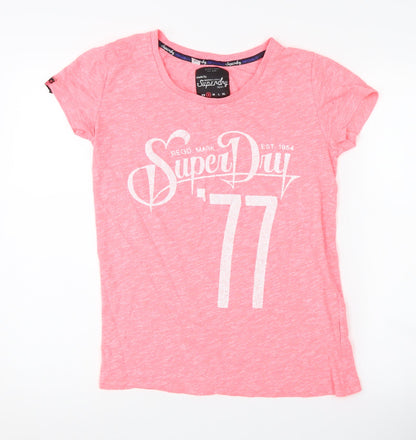 Womens UK Size S Superdry Pink  T-Shirt