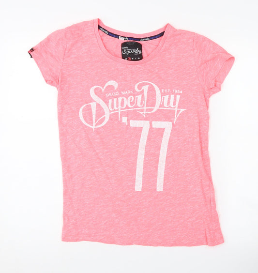 Womens UK Size S Superdry Pink  T-Shirt