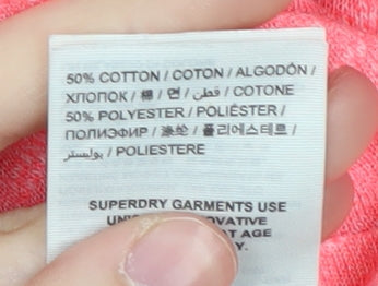 Womens UK Size S Superdry Pink  T-Shirt