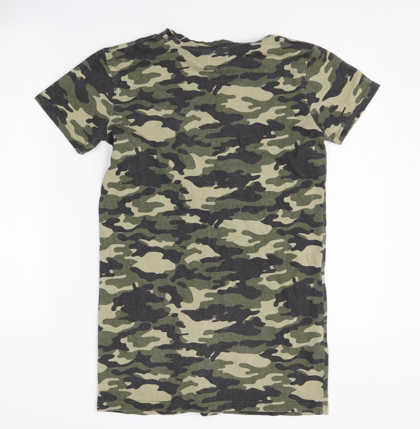 Threadgirls Camouflage T-Shirt, Girls 11-12 Years, Green/Black