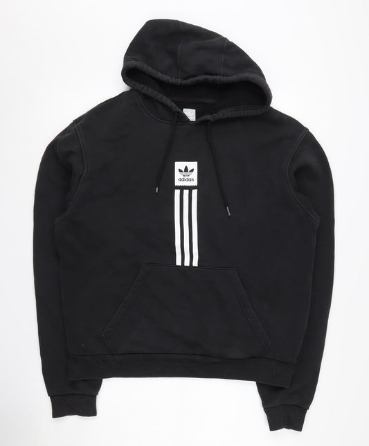 Adidas Men's Black Pullover Hoodie, Size M