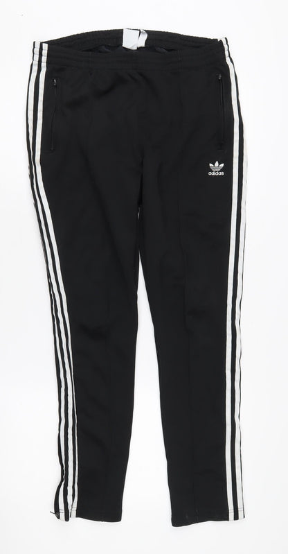 adidas Black Track Pants, Size 16, Unisex Activewear