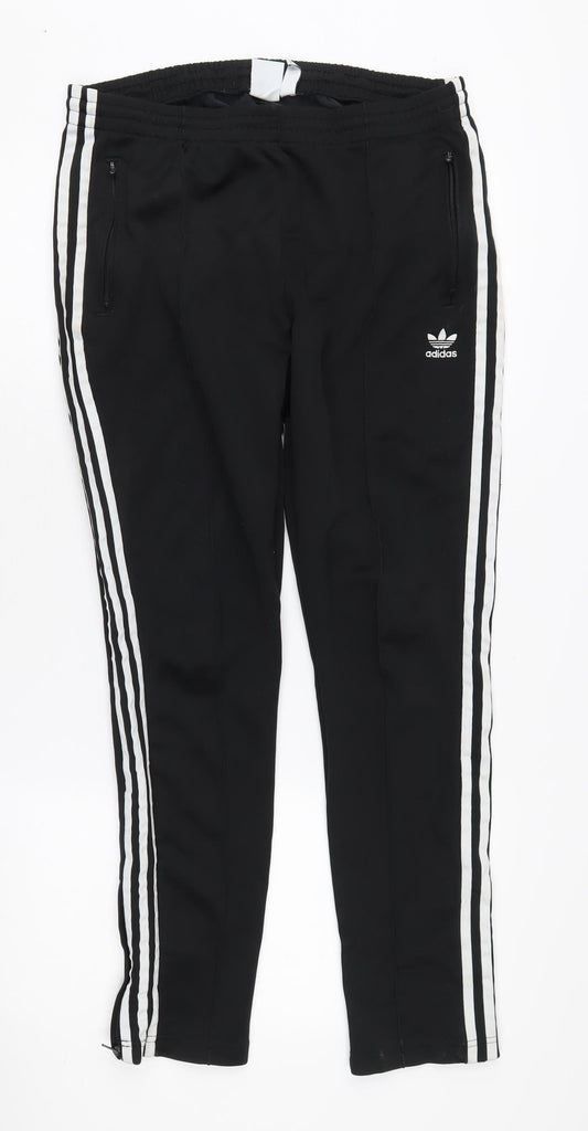adidas Black Track Pants, Size 16, Unisex Activewear