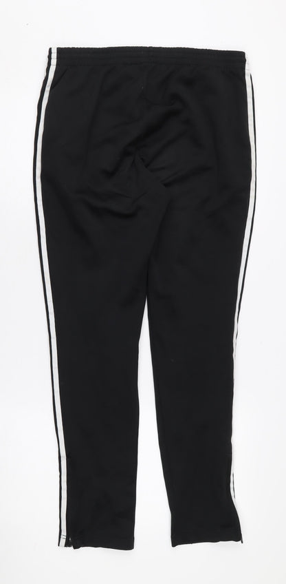 adidas Black Track Pants, Size 16, Unisex Activewear