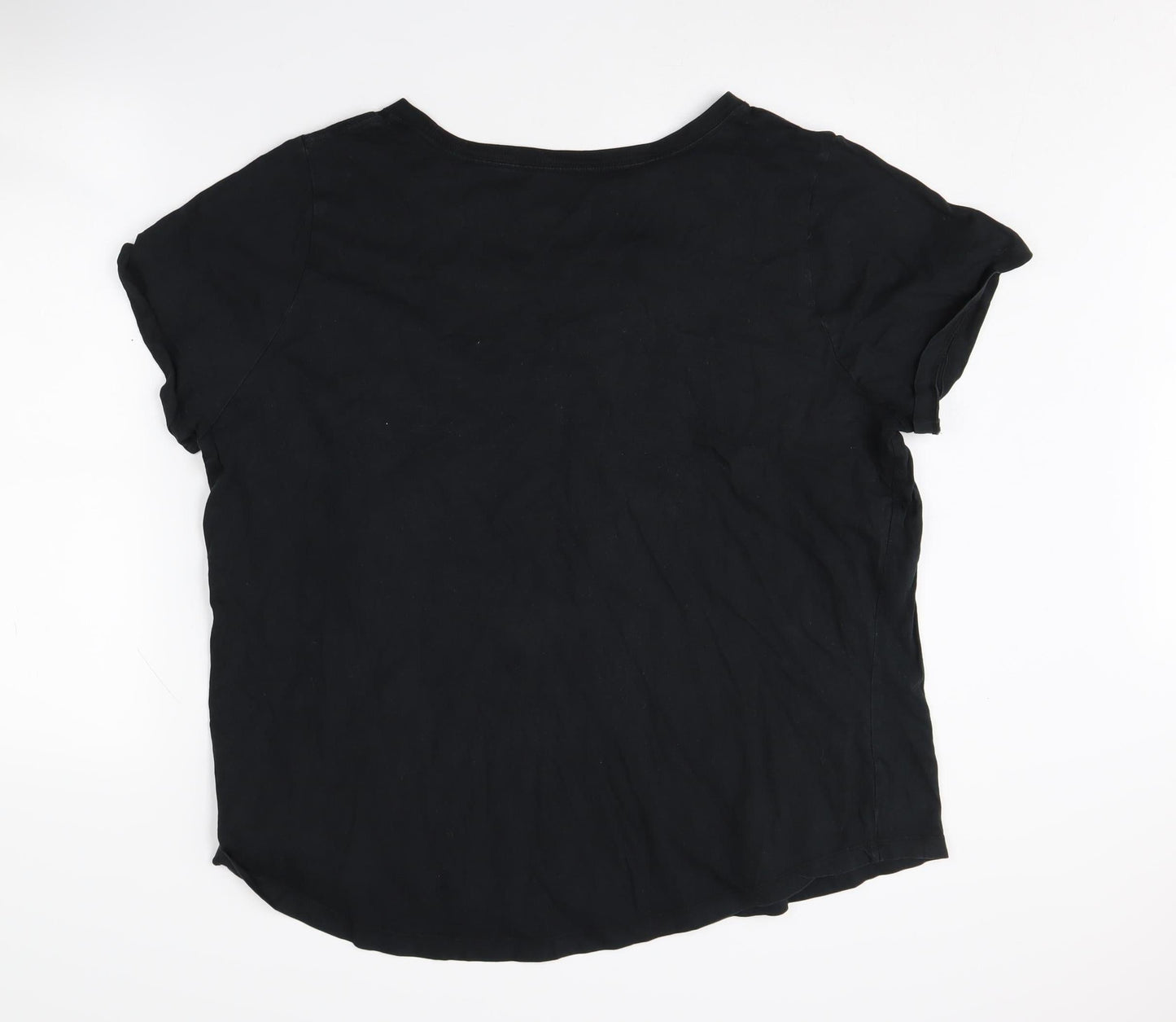 Womens UK Size 2XS Nike Black Basic T-Shirt