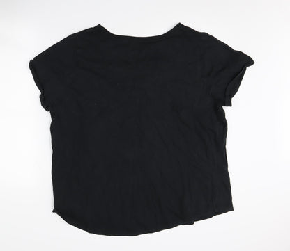 Womens UK Size 2XS Nike Black Basic T-Shirt