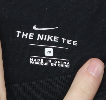 Womens UK Size 2XS Nike Black Basic T-Shirt