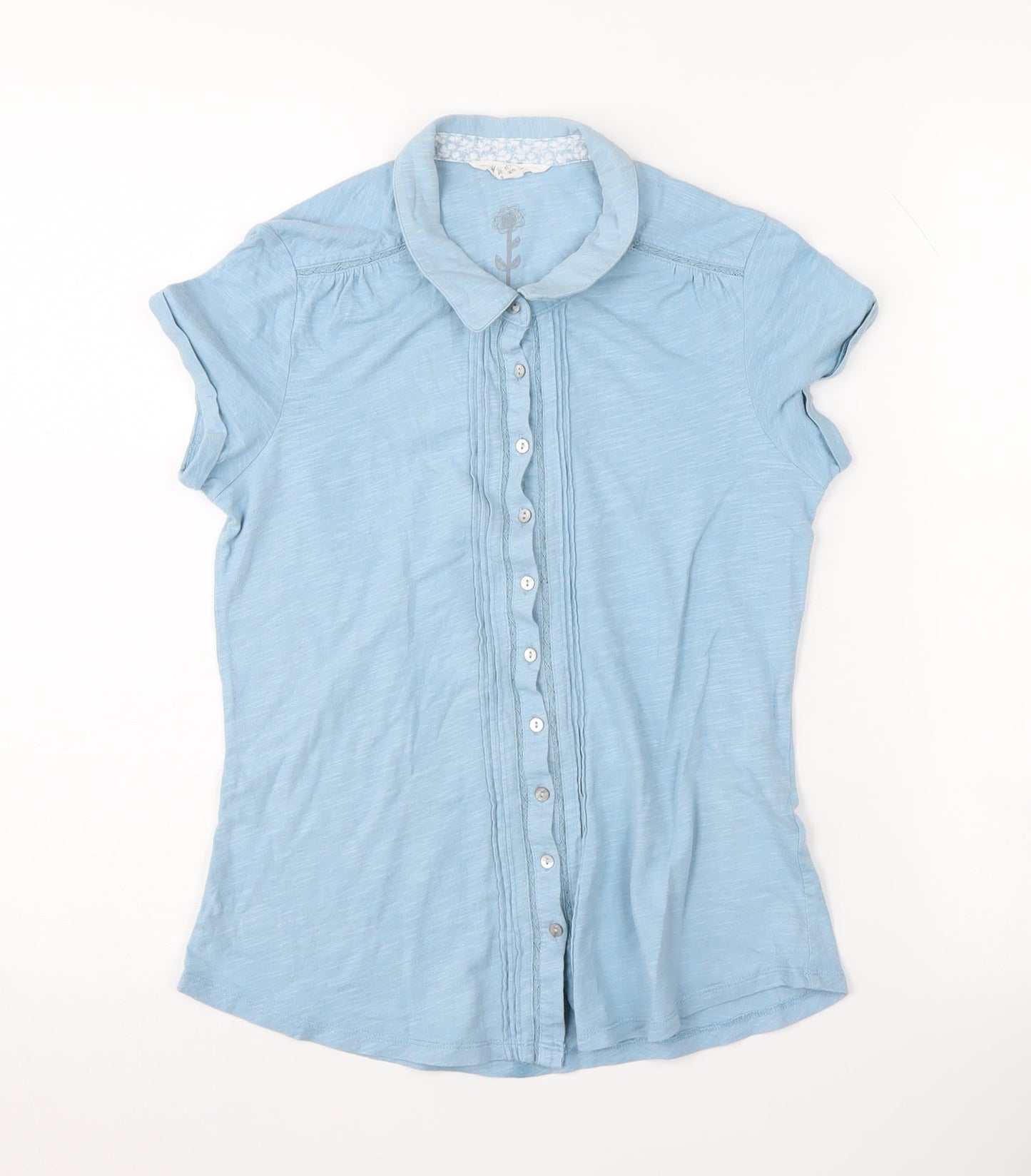 Womens UK Size 8 White Stuff Blue  Button-Up