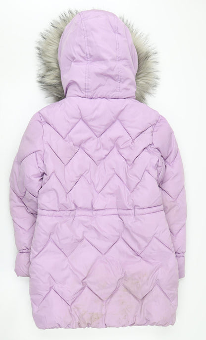 Next Girls Purple Winter Puffer Jacket 12 Years