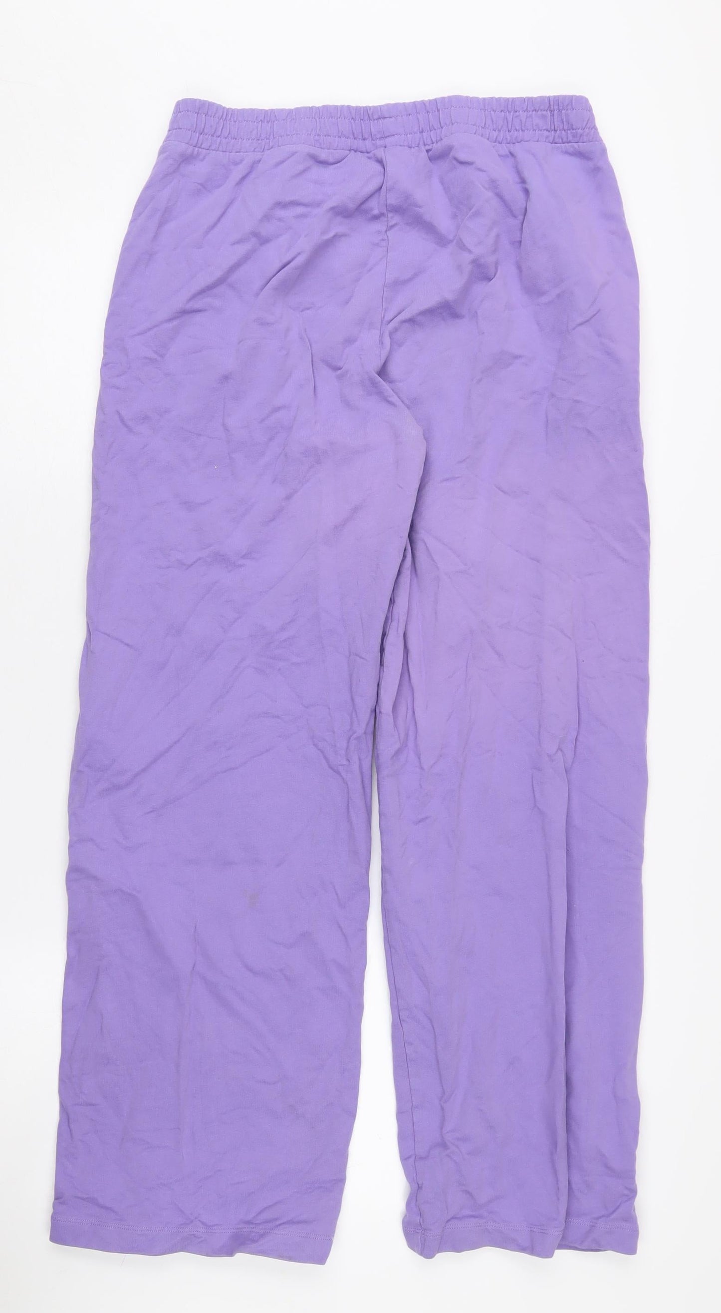 ASOS Design Women's Purple Relaxed Cotton Trousers