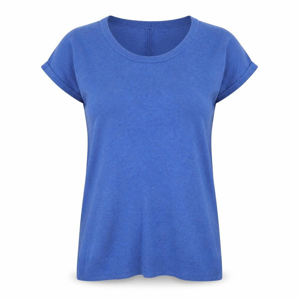 Gap Women's Blue T-Shirt, Size S, Casual Round Neck
