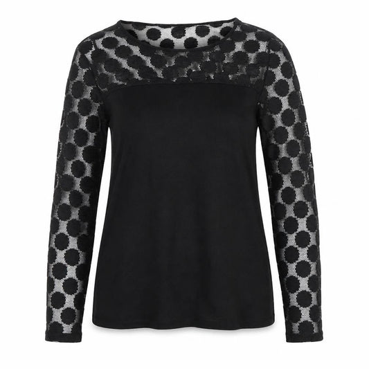 Womens UK Size 12 Mango Black Basic Blouse