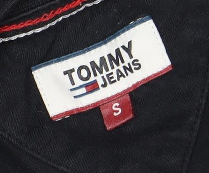Womens UK Size S Tommy Jeans Black Basic T-Shirt