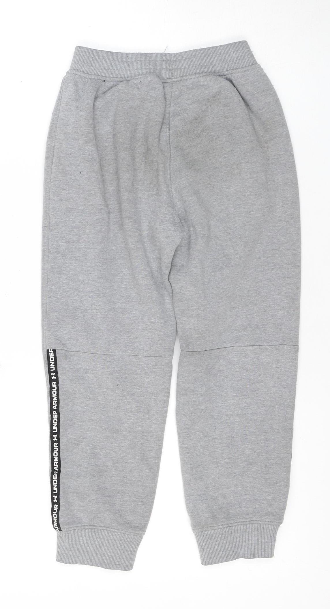 Under Armour Boys Grey Jogger Sweatpants 6-7 Years