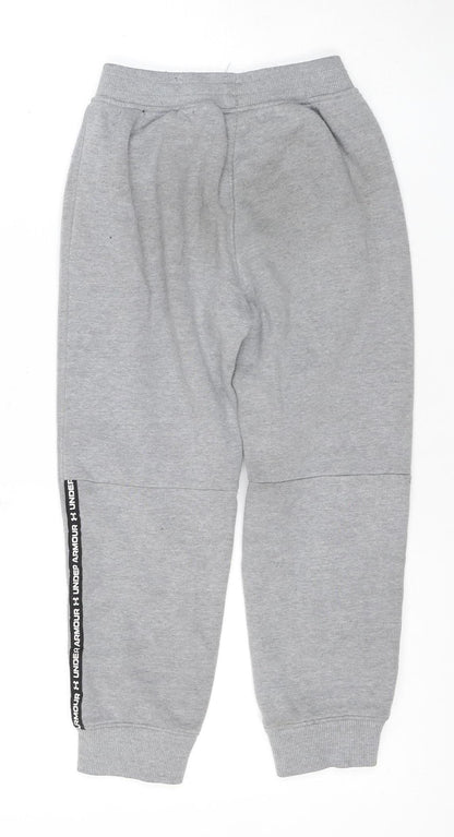 Under Armour Boys Grey Jogger Sweatpants 6-7 Years