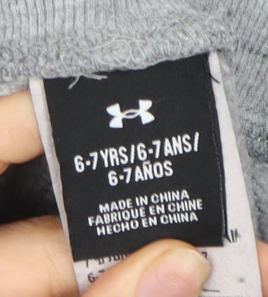 Under Armour Boys Grey Jogger Sweatpants 6-7 Years