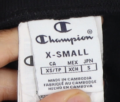 Champion Womens Black XS Joggers Elastic Waist