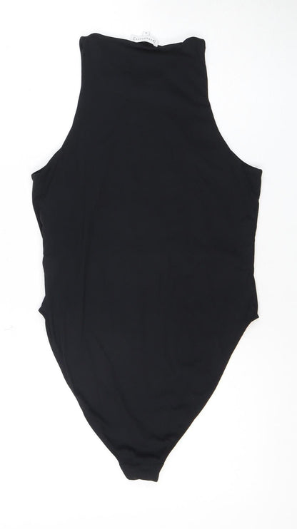 Warehouse Women's Black Sleeveless Bodysuit M