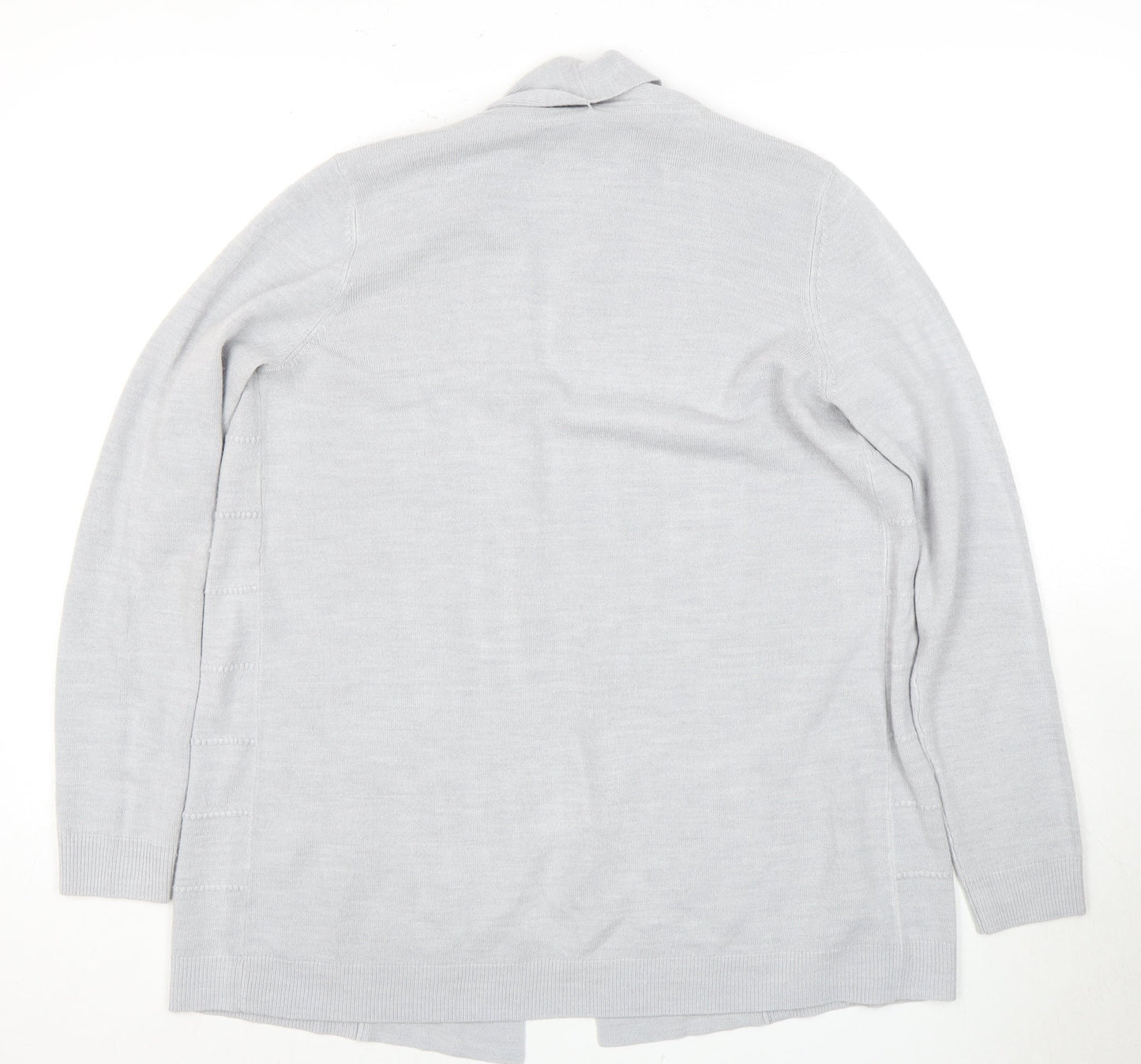 Womens UK Size 14 Maine Grey Cardigan Jumper