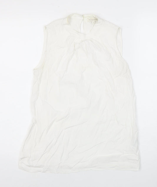 Womens UK Size S Monsoon White Basic Blouse