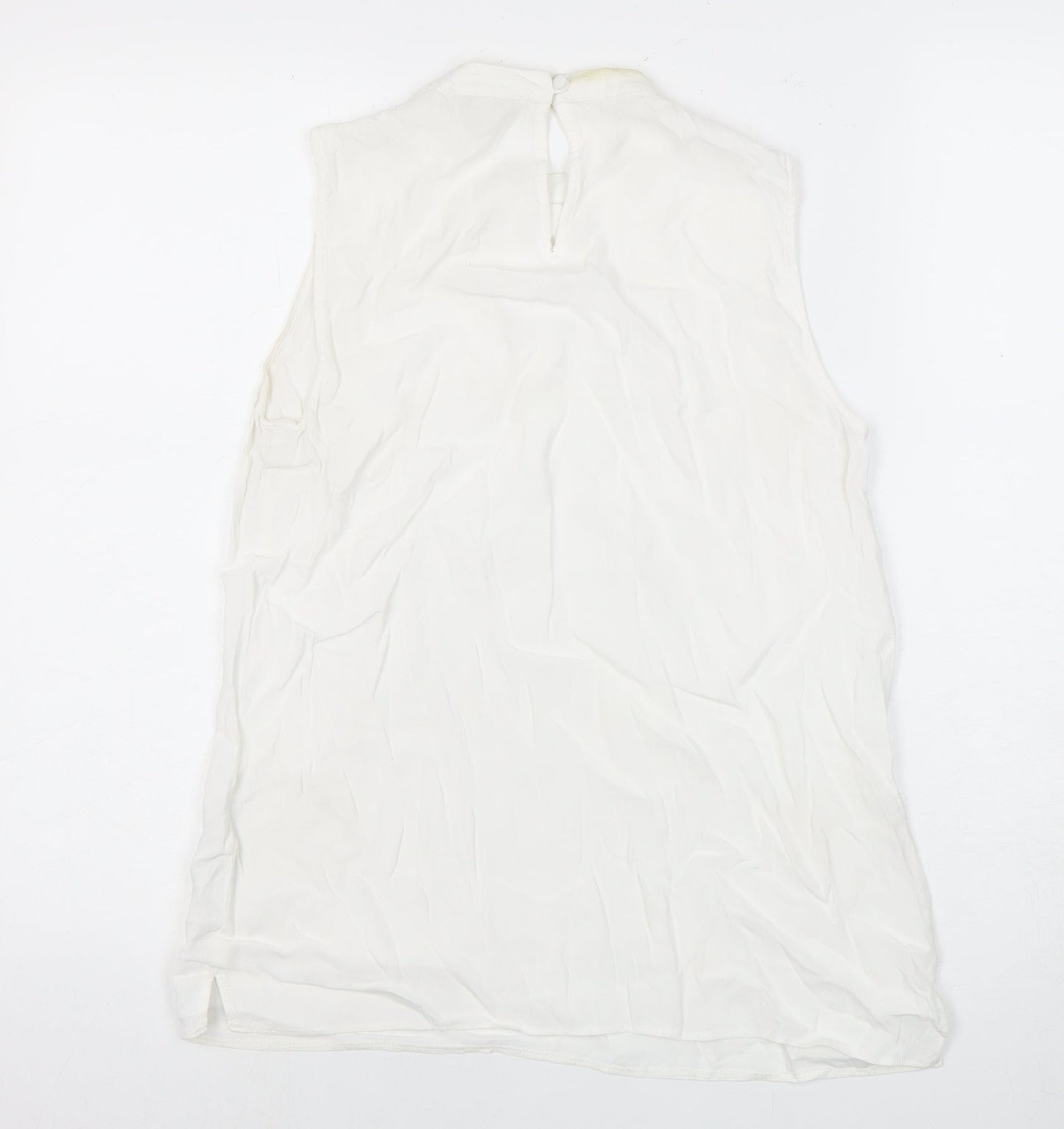 Womens UK Size S Monsoon White Basic Blouse