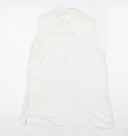 Womens UK Size S Monsoon White Basic Blouse
