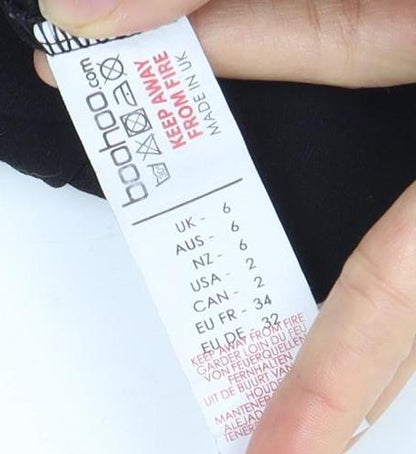 Boohoo Women's Black Blazer Jacket Size 6