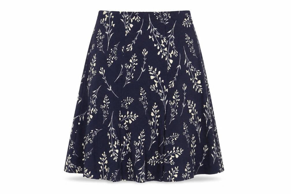 Bonmarché Women's Blue Floral Skirt Size 14