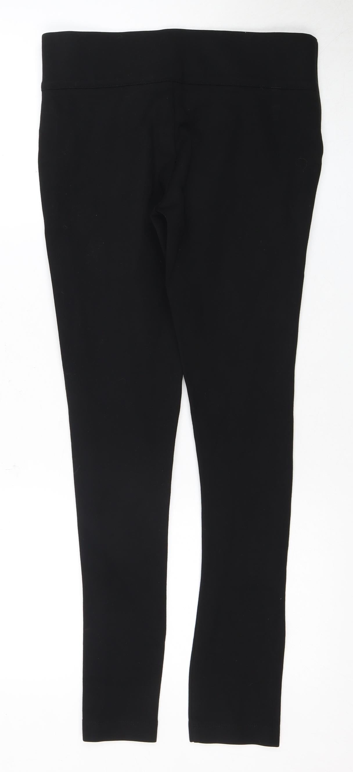 Womens UK Size 12 Zara Slim Fit  Black Trousers
