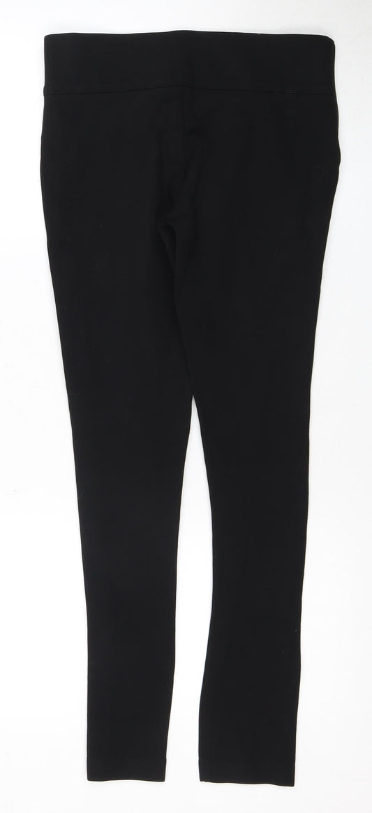 Womens UK Size 12 Zara Slim Fit  Black Trousers