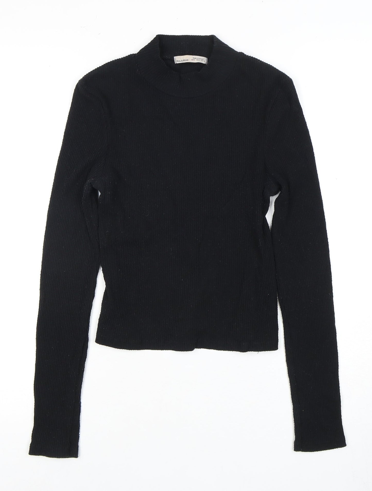 Womens UK Size 18 Pull & Bear Black Basic T-Shirt