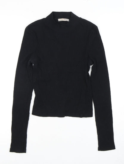 Womens UK Size 18 Pull & Bear Black Basic T-Shirt