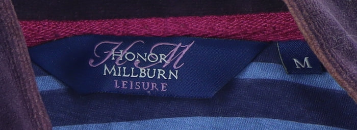 Honor Millburn Women's Purple Velvet Zip Jacket