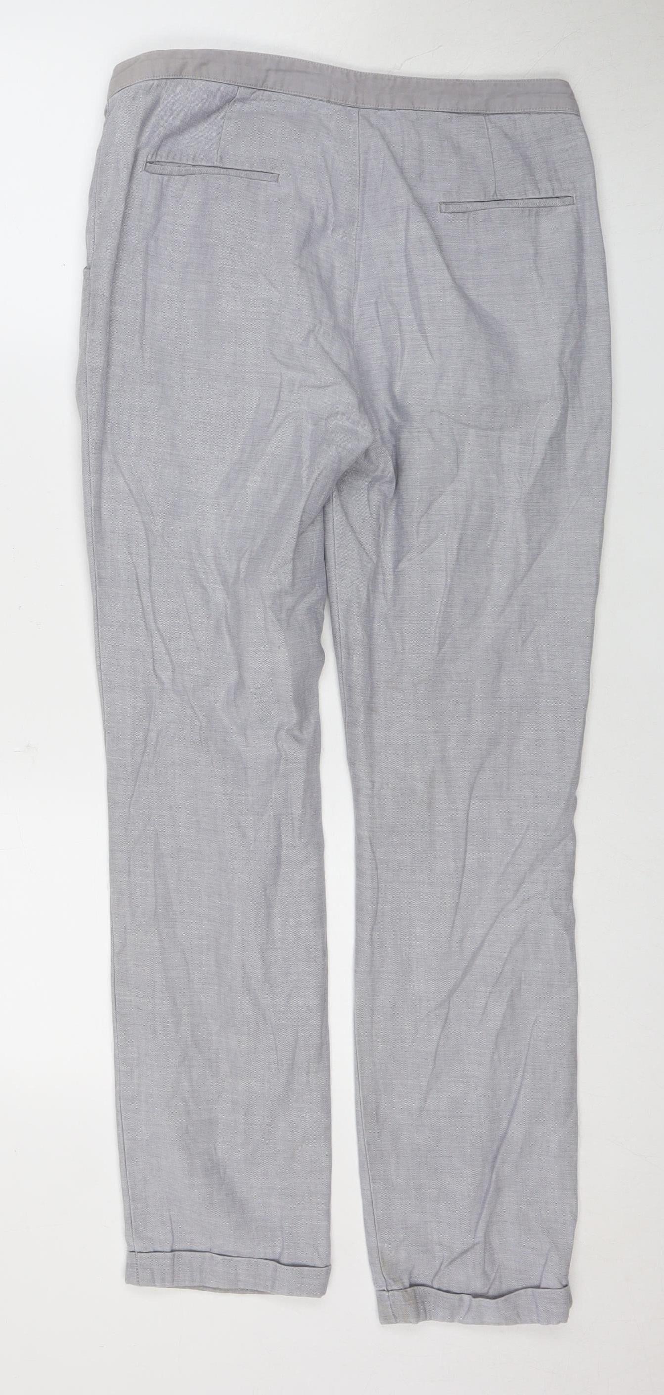 Loft Women’s Grey Trousers, Size 2XS, Cotton