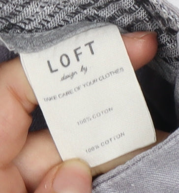 Loft Women’s Grey Trousers, Size 2XS, Cotton