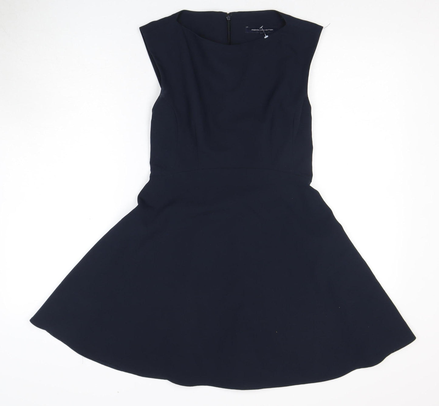 French Connection Blue Fit & Flare Dress, Size 8 - Women's