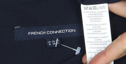 French Connection Blue Fit & Flare Dress, Size 8 - Women's