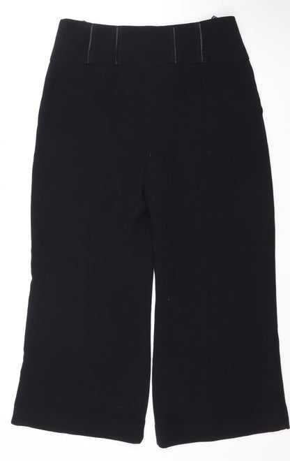 Womens UK Size 12 Marks and Spencer Regular Fit Dress Pants Black Trousers