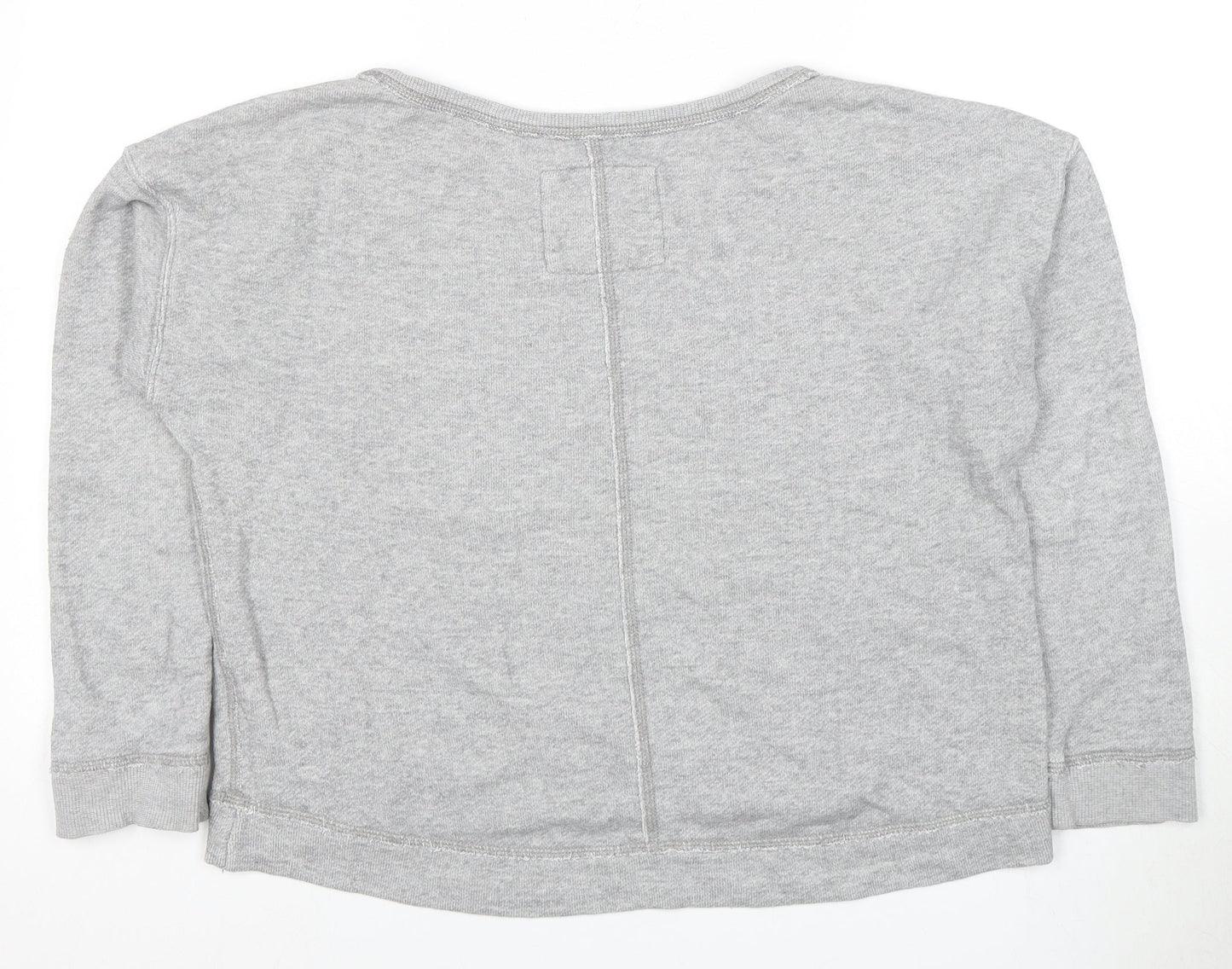 Abercrombie & Fitch Grey Women's Logo Pullover Sweatshirt S