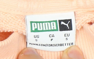 Puma Women's Peach Sweatshirt - Size 10 - Soft Cotton